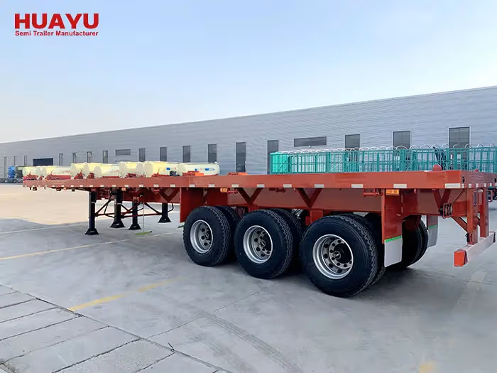 3 Axle 25m Extendable Flatbed Trailer