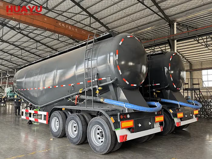 3 Axle 40CBM 50CBM Cement Bulker Trailer
