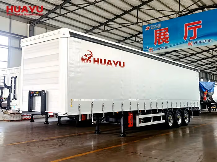 3 Axles Side Curtain Semi Trailer