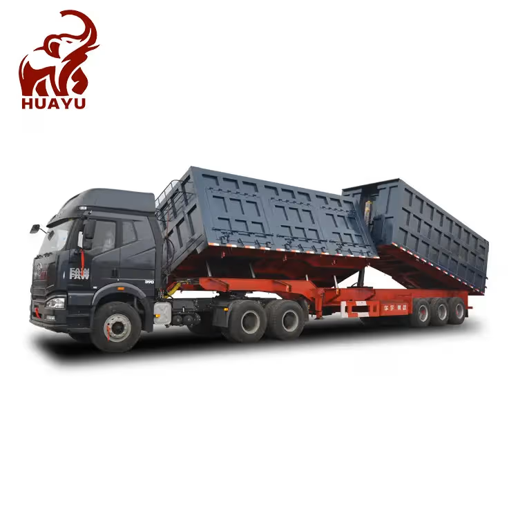 3+2 Axle Side and Rear Dump Truck