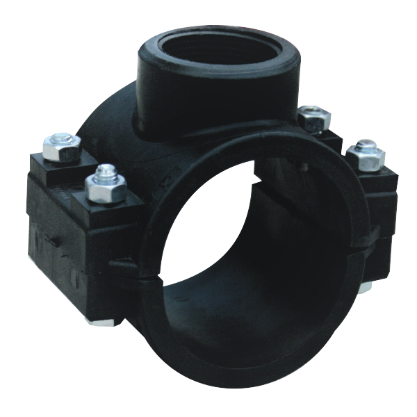 PVC saddle clamp — 110 × 25 mm